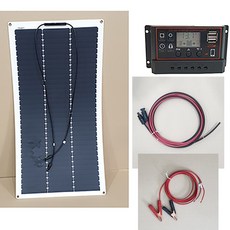 태양광 방전방지 100W 플렉시블 패널 + 콘트롤러+ MC4 배터리케이블