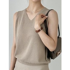 라시에스타 / 특가세일 홀가먼트 여름 니트 브이넥 나시