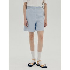 비뮤즈맨션 Tweed embroidery shorts - Light blue