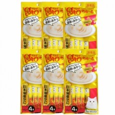 DQ ODD368 챠오츄루 (닭가슴살 게살 4px6개)강아지간식 고양이간식 영양간식 애완동물간식 대용량간식, 본상품
