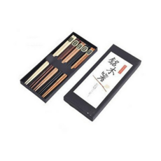 일본식 통나무 5색 젓가락세트 사각형 MP045, 젓가락 5p, 1개
