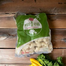 [별빛유니콘] 냉동 컬리플라워 1kg 비건 요리 저칼로리 영양가 높은 냉동 채소 중국산, 1개