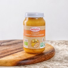 [메가마트]베이비비오 유기농 스위트콘 앤 치킨 200g, 필수