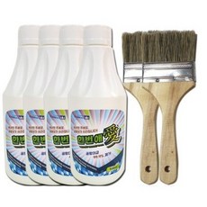 한번애 곰팡이 제거제 500ml x 4p + 붓 2p 세트, 1세트
