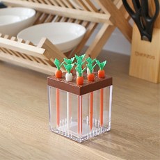 소풍 캐릭터 도시락꾸미기 픽 과일포크 핑거푸드 카페 빵 꽂이 후식 케이크, 1개