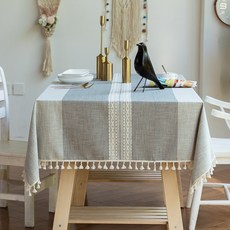 스트라이프식탁보