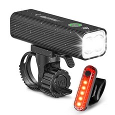 자전거 전조등 야간 라이딩LED 2000lm 조명 2개 앞뒤 USB 충전식 e 액세서리 사이클링 헤드라이트 5 모드 남성용 여성용 도로 MTB 쉽습니다