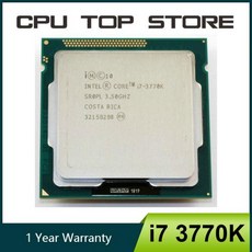 중고 인텔 i7 3770K 쿼드 코어 LGA 1155 3.5GHz 8MB 캐시 HD 그래픽 4000 TDP 77W 데스크탑 CPU