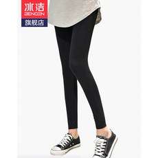 BINGJIE 슬 림 한 레 깅 스 위 트 팬츠 에 얇 은 기장 의 9 부 를 입 여 하 모 달 판 스키 니 춘추 블랙 프 리 사이즈 허리 둘레 1 척 8 ~ 2 4