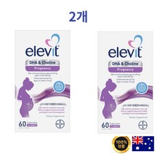  엘레비트 임신용 DHA +콜린 60정 2개 