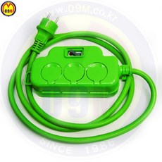 3구접지_차단형 연장코드선(그린색) MJM-C 공구몰닷컴[0259607474], 상세확인