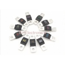 Littelfuse 볼트 다운 자동차 퓨즈 MIDI/498 자동 퓨즈 30A 40A 50A 60A 70A 80A 100A 125A 150A 200A 정격 32V 플랫 타입 퓨즈, MIDI Series Fuse 498, 1개