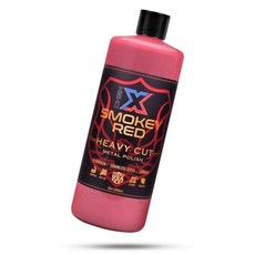 금속 광택제 스텐 연마제 스테인리스 메탈폴리쉬 차량용 Chem-X 스모키 레드 헤비 컷 메탈 폴리쉬 (32온스)