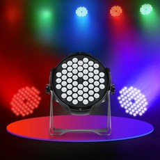 54구 파라이트 멀티 LED 무대조명 강당 행사 공연 특수 조명, 1개, 3W 풀컬러