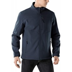 TSLA 남성용 소프트 쉘 애슬레틱 Microfleece 액티브 방풍 코트 풀 지퍼 야외 방수 재킷 액티브 소프트, 1