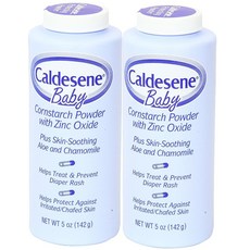 caldesene 베이비 옥수수 전분 분말과 산화 아연 5온스 2 팩, One size