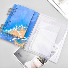레진 다이어리 6공 다이어리 DIY 노트북 실리콘 몰드 A5 A6 A7 높은 거울 표면 메모장 크리스탈 에폭시 수지 금형, 1.A7