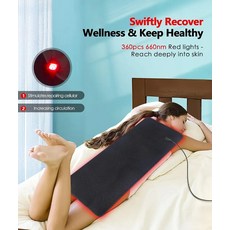 강아지 전기장판 고양이 전기 매트 애견 온열 방석 아스타렉신 레드 라이트 테라피 히팅 패드 신체 적외선 장치 쿠션 허리 등 어깨 근육 완화, 4.AU plug