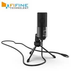 USB 콘덴서 녹음 마이크 Fifine USB 콘덴서 게임 마이크 노트북 Windows 용 스튜디오 녹음 내장 사운드 카드