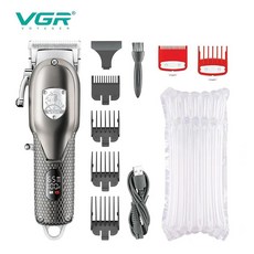 바디트리머 바디롤러 VGR 전기 헤어 클리퍼 전문 커팅 머신 트리머 컷 금속 이발사 남성용 USB, 02 without box, 1개
