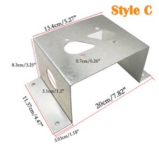 자동차 에어 디젤 히터 베이스 장착 브래킷 바닥 플레이트 실버 Eberspacher Webasto Propex 트럭 VAN용, [01] Silver
