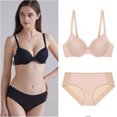 에블린 심리스 울트라+헴팬티 세트(EBWQD4T03M) 2color