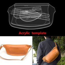 목형 철형 DIY 가죽 공예 도구 아크릴 크래프트 종이 템플릿 수제 고양이 가방 크로스 바디 커팅 구멍 패턴 드로잉, 1 set, Style4 Acrylic