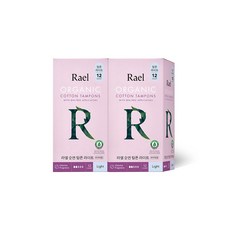 Rael 유기농 순면 탐폰, 라이트, 12개입, 2개