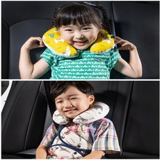 국산 유아 아동 어린이 아기 아이 5세 차량용 목베개, 15_트라이앵글블루 매쉬목베개, 1개