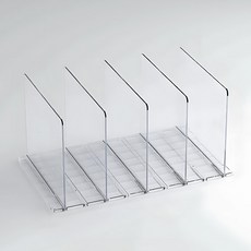 이소품 아크릴 가방정리대 다용도 수납정리함 3칸 4칸, 가방정리대 4칸(06695B), 1개