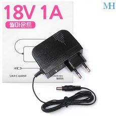 명호전자 18V 아답터 DC 18V 1A 2A 3A 3.3A 어댑터, MH1801_18V 1A 벽걸이형