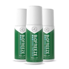 바이오프리즈 롤온 3팩 Biofreeze Pain Relief Roll-On 3 oz x 3 pack