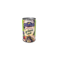 킹스피셔 정어리 통조림 풋고추맛 그린 칠리 155g, 1개