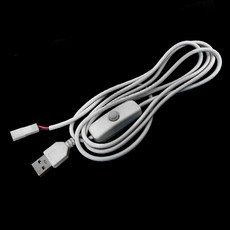 하네스 연결 USB 케이블 스위치 온오프 커넥터 145cm 연장 2핀 전선, UL053.선택 - 하네스 USB케이블 스위치, 1개
