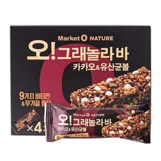 오리온 마켓오네이처 오그래놀라바 카카오 유산균볼 40g 4입 X 2, 2개