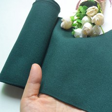 복장 실켓면 얇은 소프트 골지 룩 보조재 볼트무늬 커프스 옷깃의 둘레 스판 수구 시보리, 다크그린 색깔
