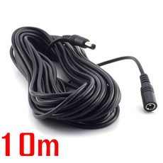 5M DC 10M 리드 어댑터 외부 5X2 12V 1MM 전원 2M 커넥터 플러그 코드 1M 20M 케이블 익스텐션, 4) 5m, 1개