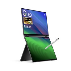 EHOMEWEI 이홈웨이 포터블모니터 휴대용모니터 듀얼모니터 서브모니터 X2Pro 2.5K QLED 100%DCI-P3 sRGB 16인치 맥OS 윈도우 덱스 게임콘솔 미니PC 호환, X2 Pro, 40.64cm