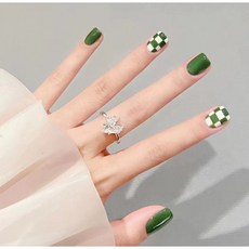 이집네일 인조 셀프 붙이는 네일팁 24 PCS, 1개, NO.1