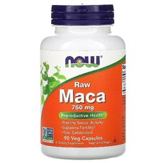 마카 로우 Maca 나우푸드 나우땡땡 750mg 90 베지캡슐, 90정, 2개