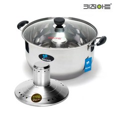 키친아트 버블 스팀 빨래솥 34cm 거품발생기 전해처리, 단일사이즈, 1개