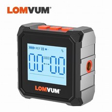 LOMVUM 디지털 각도기 레이저 USB 경사계 360 ° 레벨 각도 파인더 고정밀 고니 오 미터 자석 기울기 측정 도구 분도기, 중국, 갈색