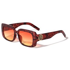 [관부가세포함] WOMENS THICK BOLD SQUARE SunGLASSES LION HEAD MEDAL