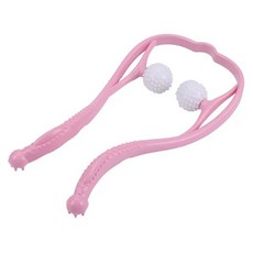 목어깨마사지기 플라스틱 압력 포인트 완화 목 롤러 마사지 클립 어깨 트리거 마사지기 1PC, 02 분홍색