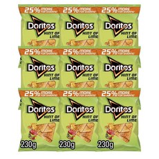 도리토스 나초 칩 라임 힌트 230g x 9팩 또띠아 나쵸 Doritos Hint of Lime Tortilla Chips