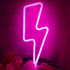 iceagle LED USB LED 네온 라이트 번개 네온 사인 번개 네온 튜브 분위기 만들기