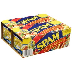 Hormel Spam 25% Less Sodium 호멜 스팸미국 햄 저염 340g 8캔