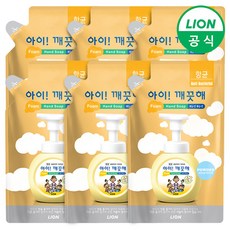 [라이온코리아] 아이깨끗해 핸드워시 200ml 리필 x 6개, 상세설명 참조, 1.레몬 리필 200ml x 6개