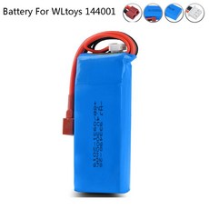 Wltoys 7.4 RC 장난감 자동차 예비 부품에 대 한 3000 V 144001 mAh 충전식 Lipo 배터리 T 플러그와 7.4V 2S 고용량 RC 장난감 배터리|교체배터리, 1개, USB, 단일
