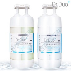 1+1 닥터듀오 약산성 CSP 두피케어 클리닉 대용량 샴푸+컨디셔너 세트, 1세트